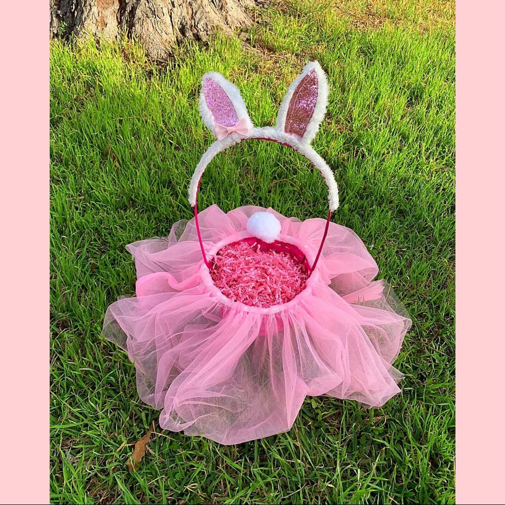 🎀🐰Pink Custom Easter Basket🐰🎀